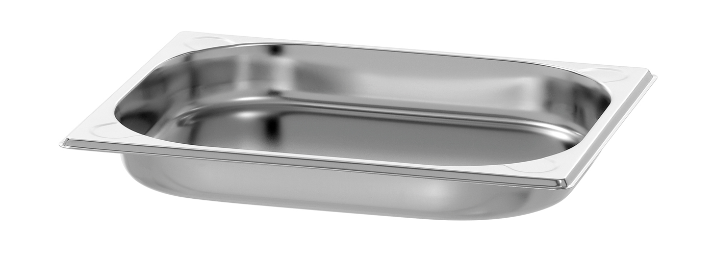 Bartscher GN-Behälter, 1/2GN,T40, Basic Line |Ausführung: Ohne Perforation | Maße: 32,5 x 26,5x 4,0 cm. Gewicht: 0,2 kg