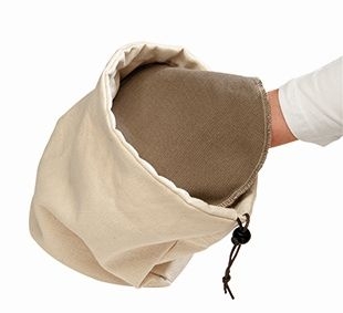 Wärmekissen Ø 19 cm H: 1,5 cm dove grey passend zu Brottaschen 30380 und 30390 mikrowellengeeignet