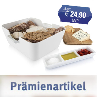 Bread & Dip Set inkl. Schneidbrett Prämie für Ihre Bonusartikel