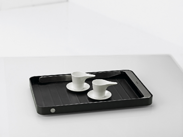 Stelton Take away, Serviertablett, 46 cm aus Edelstahl und ABS Kunststoff Maße: 46,5 x 30,5cm