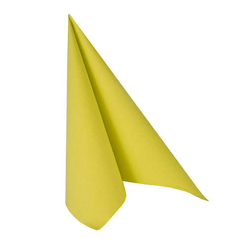 50 Servietten "ROYAL Collection" 1/4-Falz 33 cm x 33 cm limonengrün von PAPSTAR