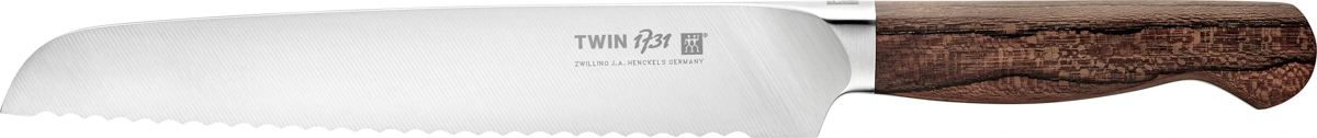 Brotmesser, 20 cm, Braun, Ziricote, Serie: TWIN 1731. Marke: ZWILLING