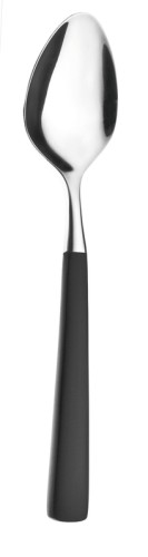 Kaffeelöffel Piano, Edelstahl 18/10, Griff aus POM Kunststoff (Polyoxymethylen), poliert, geschmiedet.
