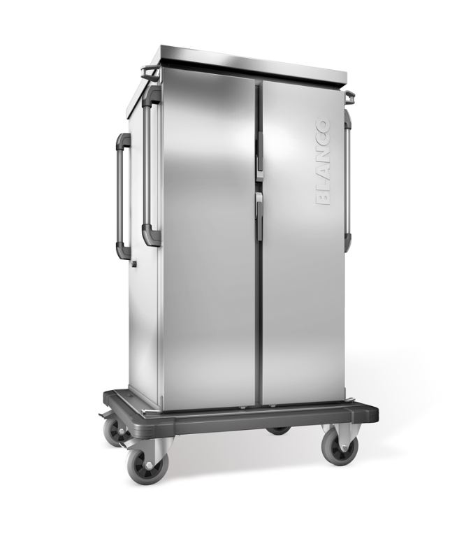 BLANCO Tablett-Transportwagen z. passiven Kühlung, m. 4 Eutektischen Platten (nicht im Lieferumfang enthalten), doppelwandig, isoliert,