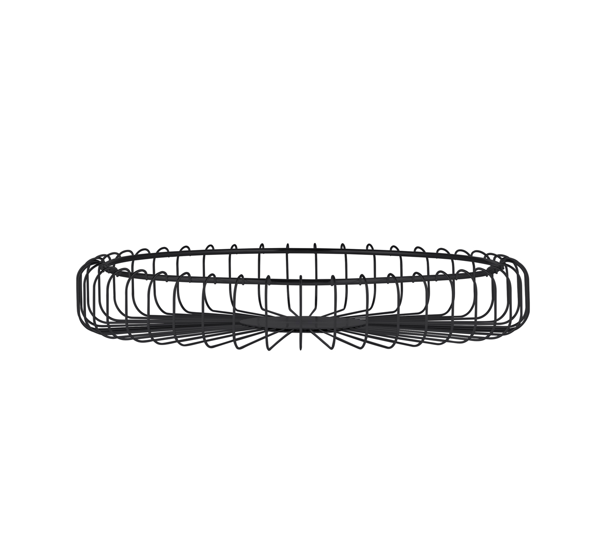Drahtkorb -ESTRA- Black, Ø 37 cm. Material: Stahl pulverbeschichtet. Von Blomus.