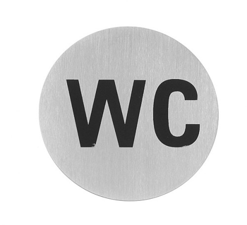HENDI Türschilder - Ø75 mm Toilette