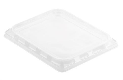 Duni PET-Deckel für ½ GN 325 x 266 x 30 mm Transparent ungeteilt, 60 Stk/Krt (1 x 60 Stk)