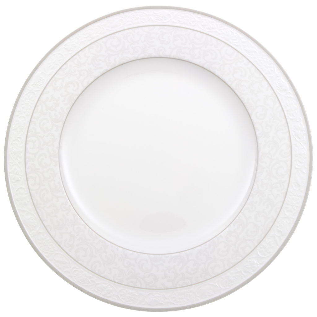 Villeroy und Boch Speiseteller - Maße: 27,5 x 27,5 x 1,7 cm / Ser.: Gray Pearl