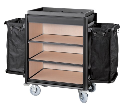 Zimmerservicewagen ZIMMERSERVICEWAGEN SERIE ISABELLA. 2 Wäschesäcke. › Abmessung:Borde