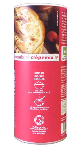 Neumärker's Gourmet Crêpes Karton (12x 0,5 kg) Profi-Backmischung für Crêpes | 12 Dosen à 500 g im Umkarton