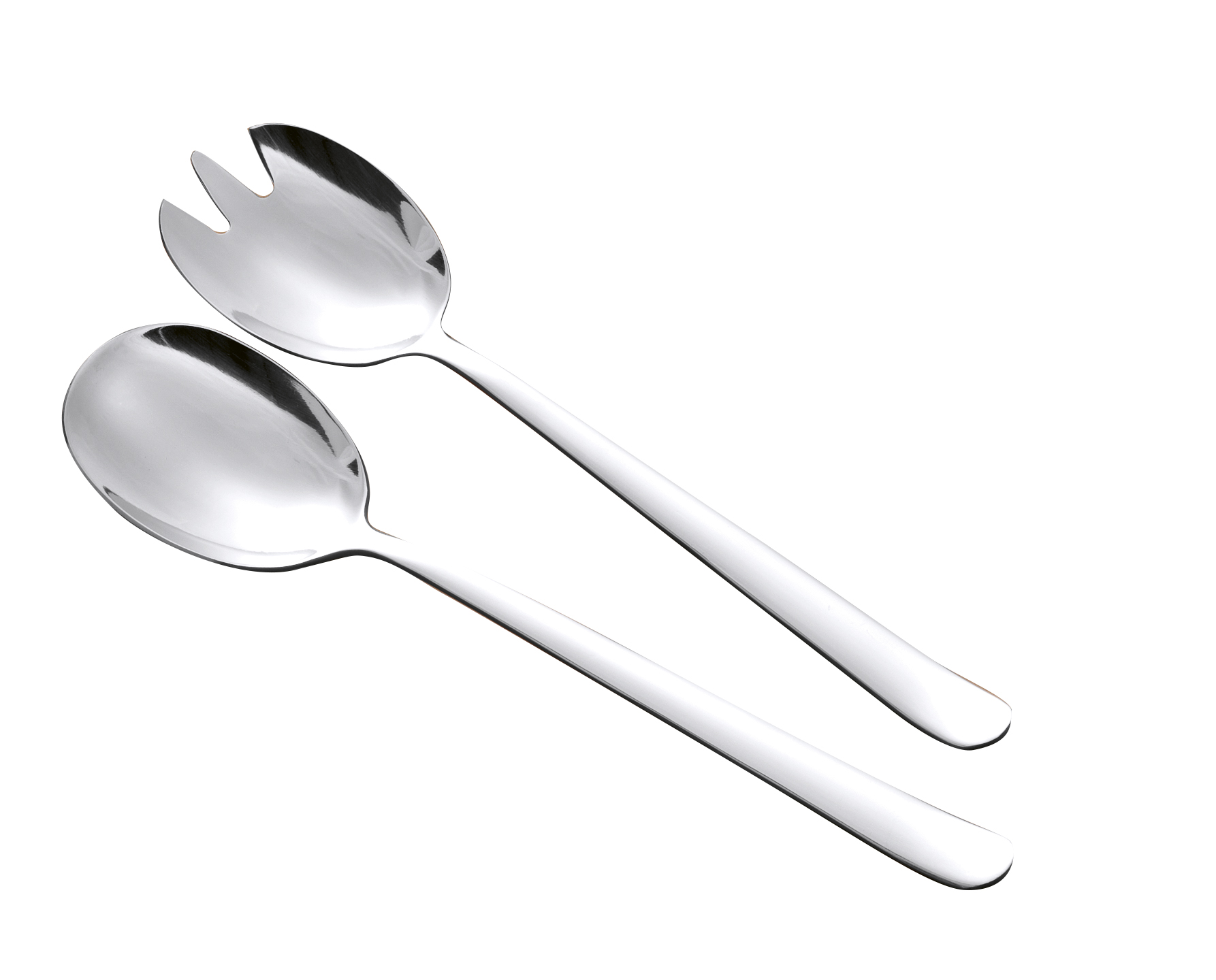 2-teiliges Salatbesteck TINA, aus Edelstahl 18/0, poliert, Länge: 20,5 cm. Materialstärke 2,0 mm.