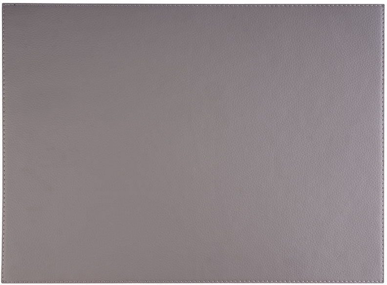 Tischset -KUNSTLEDER- 45 x 32,5 cm Kunstleder Farbe: grau wasserfest Farbe: Grau
