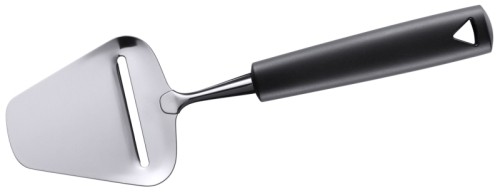 Käsehobel mit schwarzem glasfaserverstärktem Polyamid-Griff, aus hochglänzendem, extra geschärftem Edelstahl 18/0