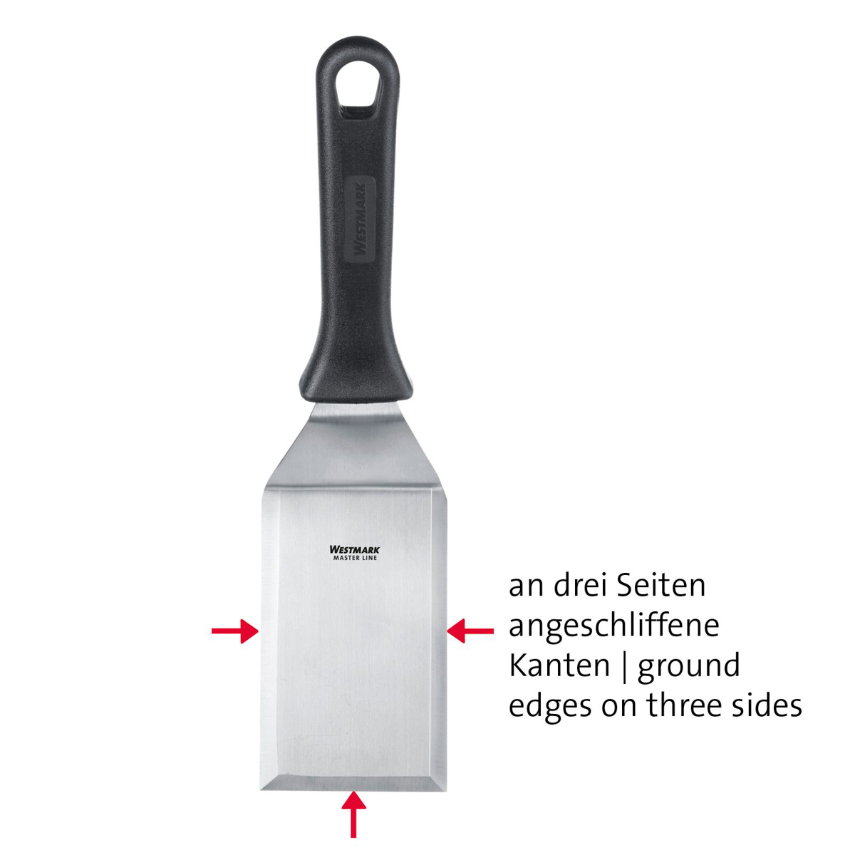Fettabstecher/Bratenspatel »Master Line«, 11,5 x 7 cm, gewinkelt, starr