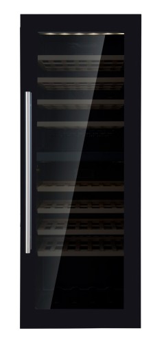 SARO Weinlagerschrank für 154 Flaschen, 2 Zonen, Modell WK 162 D - Material: (Gehäuse) Stahl pulverbeschichtet, schwarz; (Innenraum)