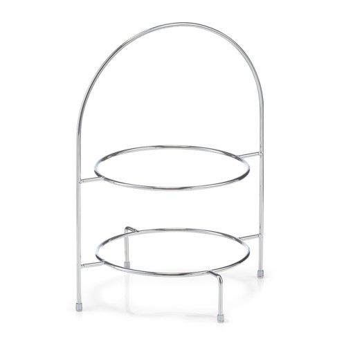 Etagere, Metall verchromt, 29x27x39 cm. Farbe: silber.. Diese moderne Etagere wurde aus hochwertig verchromtem Metall gefertigt und ist