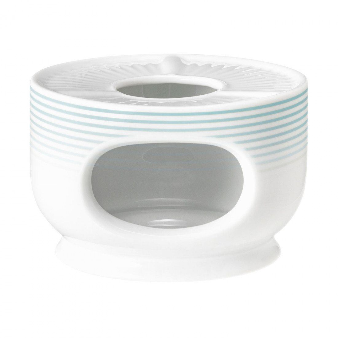 Seltmann Stövchen 1069, Form: Blues, Dekor: 57717 Arktisblau