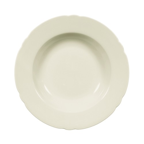 Seltmann Suppenteller 23 cm Fahne, Form: Marieluise, Glasur: elfenbein, Dekor: 00003