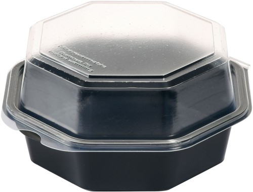 Duni Octaview® 160 x 160 x 80 mm Schwarz ungeteilt, 405 Stk/Krt (1 x 405 Stk)