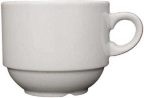 Cappuccinoobertasse, Inhalt: 0,26 ltr., stapelbar, Höhe: 7,2 cm, weiss, Eschenbach