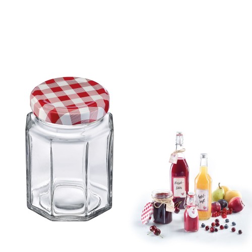 Westmark 6 Gläser »Eckig« 190 ml, ø 58 mm, mit Schraubdeckel