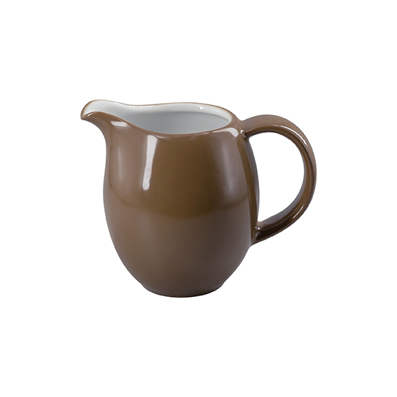 Gießer 0,20 l (alt 0,25 l) - Form: Table, Selection - Dekor 79921 nougat - aus Porzellan., Hersteller: Eschenbach. "Made in Germany".