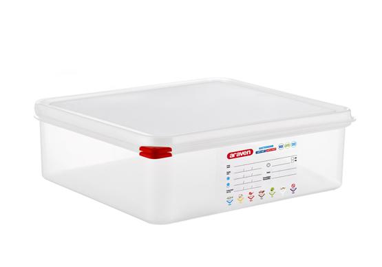 ARAVEN HERMETISCHER GN-BEHÄLTER AUS POLYPROPYLEN 2/3 100MM 9 L Durchsichtig