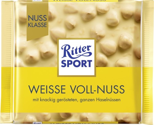 Ritter Sport Schokolade Weisse Voll Nuss Nuss-Klasse 100G