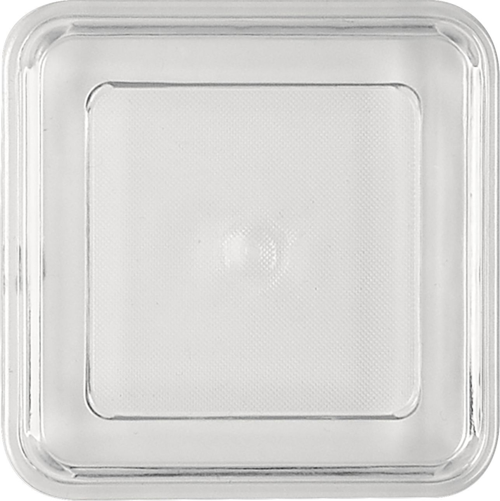 BAUSCHER kunststoffdeckel Deckel transparent flach 109 x 109 mm