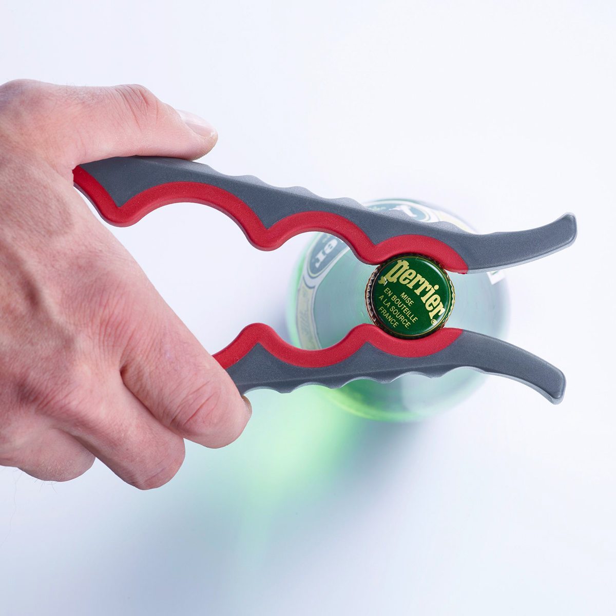 Deckelöffner MOBY DICK, hilft Gläser u. Drehverschlüsse mühelos zu öffnen, sicherer Halt durch Gummierung,