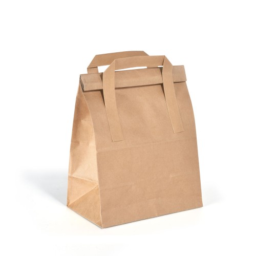 Duni Take-Away-Tasche 18 x 11 x 26,5 cm Braun, 500 Stk/Krt (1 x 500 Stk)