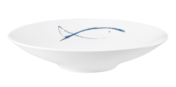 Seltmann Coupschale 26 cm M5381, rund, Form: Coup Fine Dining, Dekor: 57515 Blue Sea, hohe Kantenschlagfestigkeit, Made in Germany