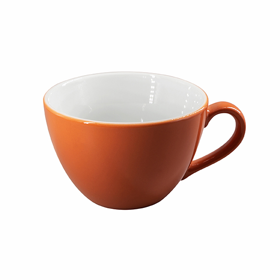Obertasse 0,32 l - Form: Table Selection - Dekor 66276 orange-braun - aus Porzellan. Hersteller: