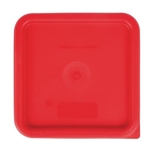 Cambro Deckel für Lebensmittelbehälter rot. Passt auf 5,7L und 7,6L Behälter. Passt auf quadratische 5,7L und 7,6L