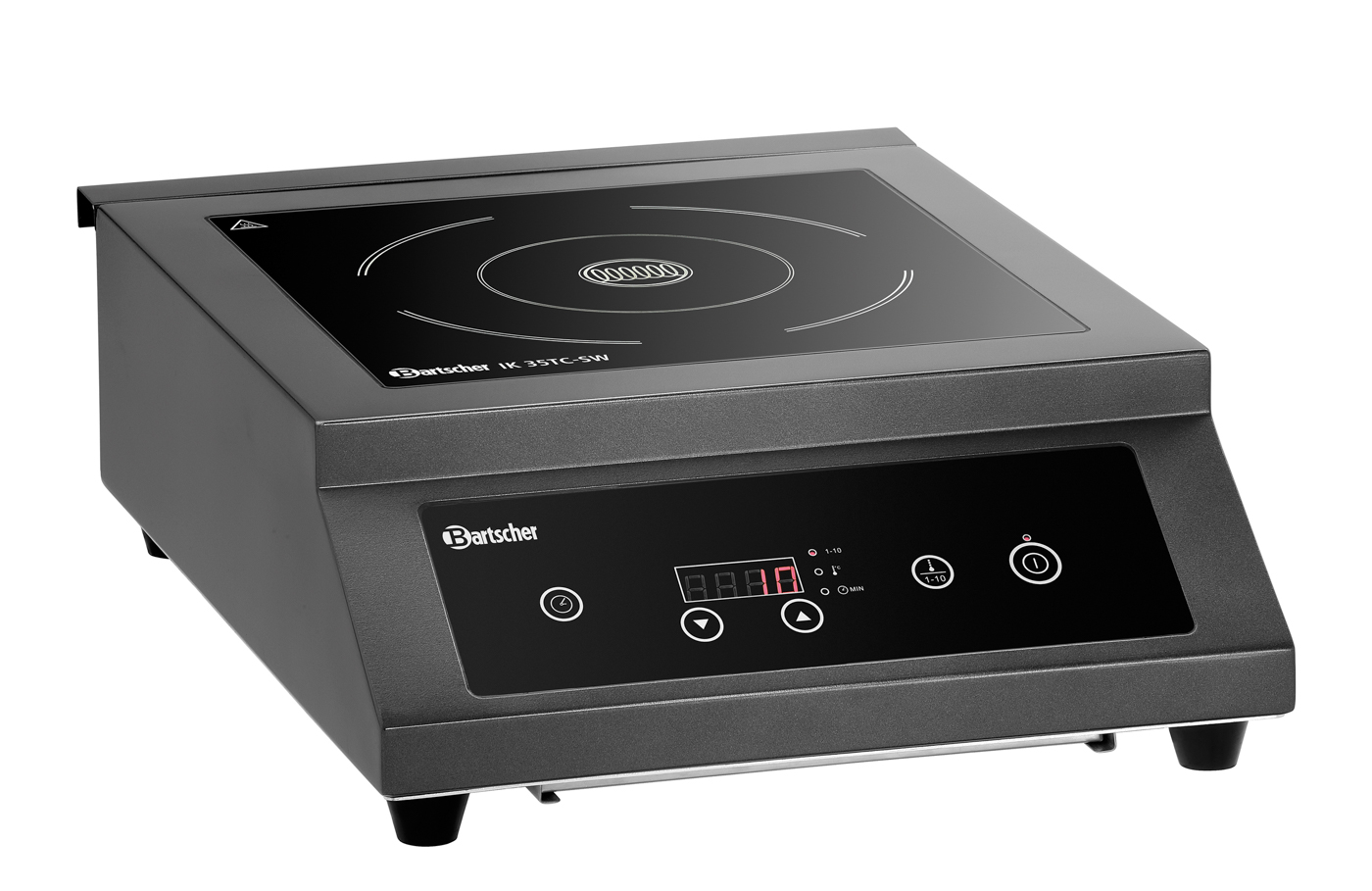 Bartscher Induktionskocher IK 35TC-SW | AnzahlTemperaturstufen: 10 | Maße: 38 x 50,5 x 15,5 cm.Gewicht: 8,1 kg
