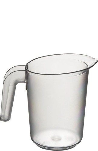 Roltex Krug mit 0,5 Liter Inhalt, durchsichtig aus BPA-freiem Polyesterkunststoff, passende Deckel wie bei der Saftkanne Lucy