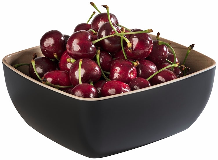 GN 1/6 Schale -FRIDA- 17,6 x 16,2 cm, H: 7,5 cm Melamin innen: Holzoptik außen: schwarz 1 Liter spülmaschinengeeignet