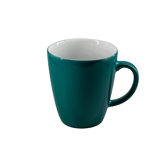 Becher mit Henkel 0,35 l - Form: Table Selection - Dekor 79933 türkisgrün - aus Porzellan.