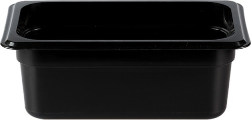 Roltex GN-Behälter 1/4 mit 100 mm Höhe aus Polypropylen, schwarz