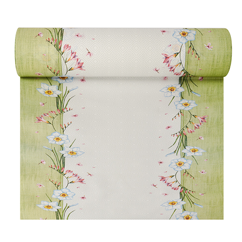 Tischläufer, stoffähnlich, Airlaid 24 m x 40 cm "Florentina" von PAPSTAR