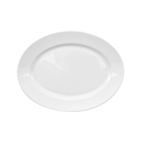 Platte oval - Länge 24,0 cm - Form PRIMAVERA - uni weiß