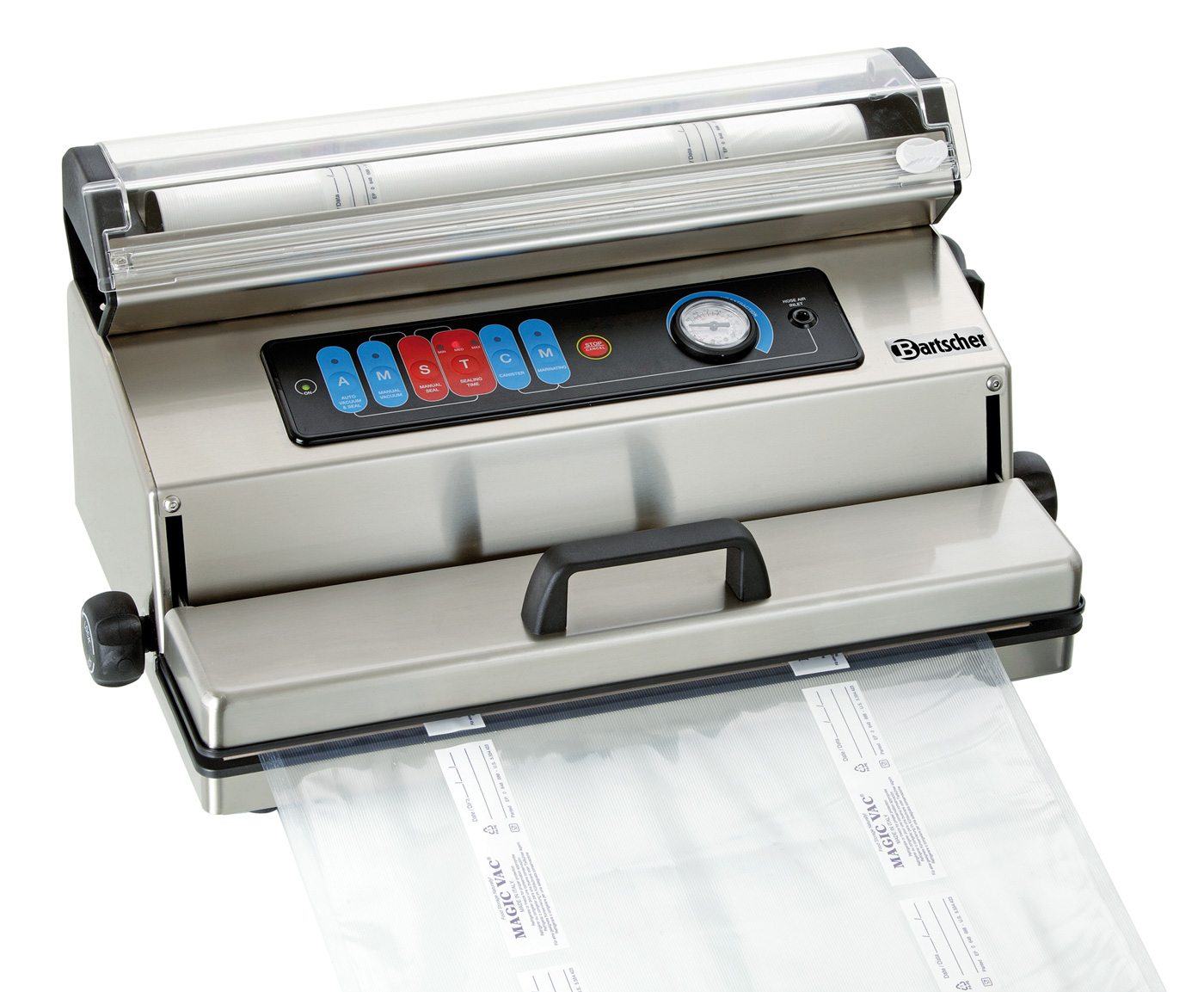 Bartscher Vakuumierer 400M | Vakuumkontrolle:Elektronisch | Maße: 55 x 32,5 x 27,0 cm. Gewicht:12,5 kg