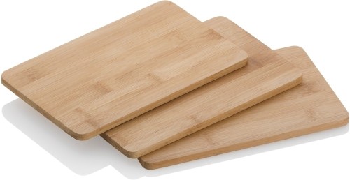 KELA Schneidebrett-Set Katana Bambus 3tlg 22,0x14,0x2,5cm