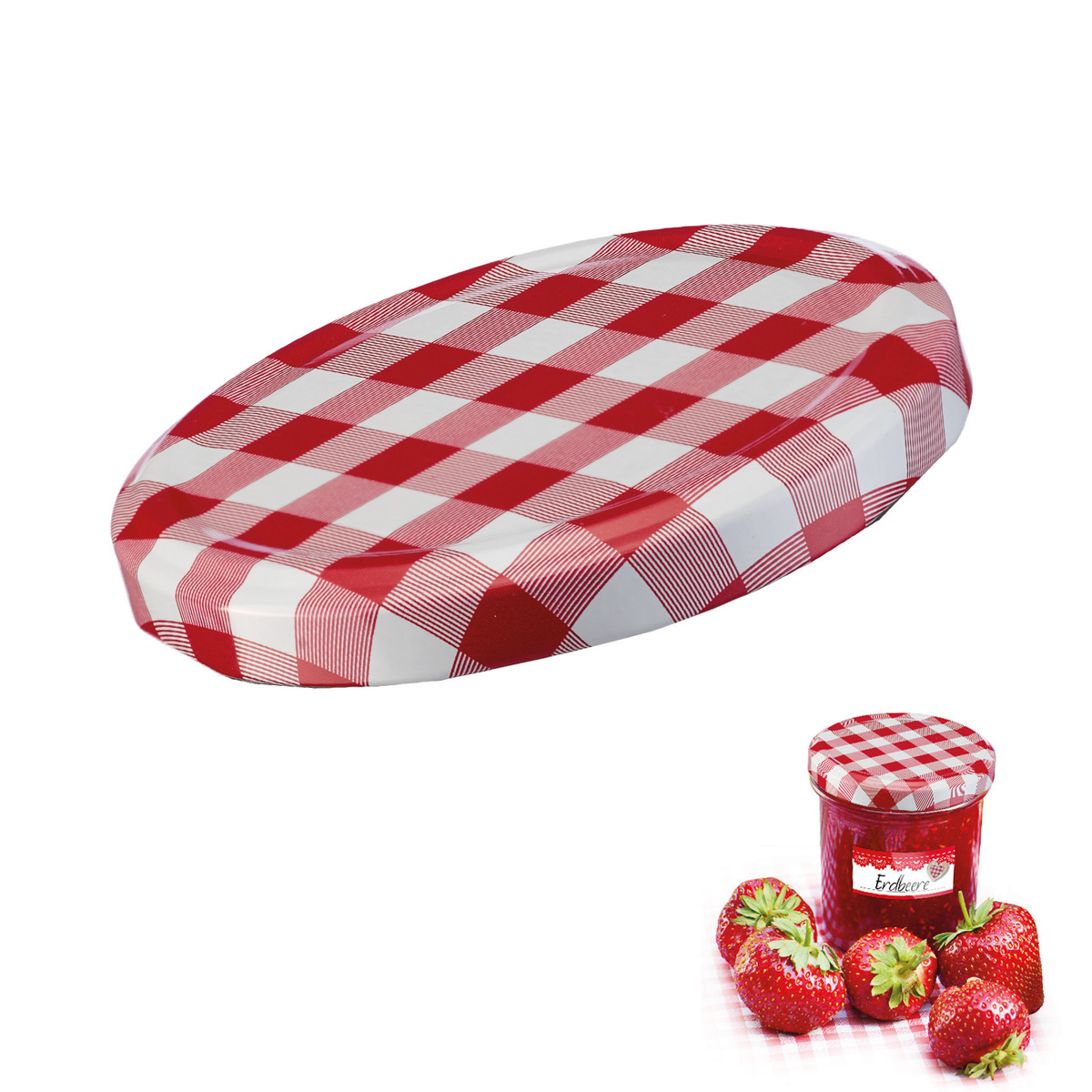 6 Schraubdeckel, ø 82 mm