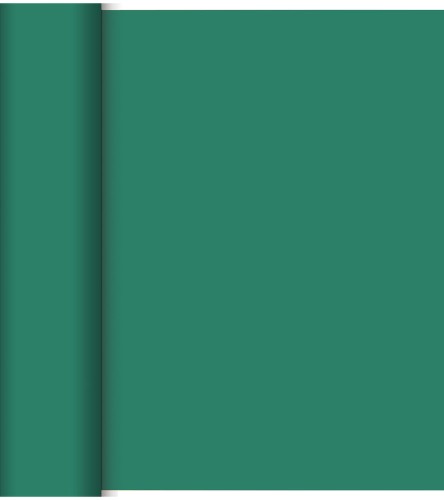 DUNI Dunicel-Tischläufer Tête-à-Tête 24 m x 0,4 m (20 Abschnitte), dunkelgrün