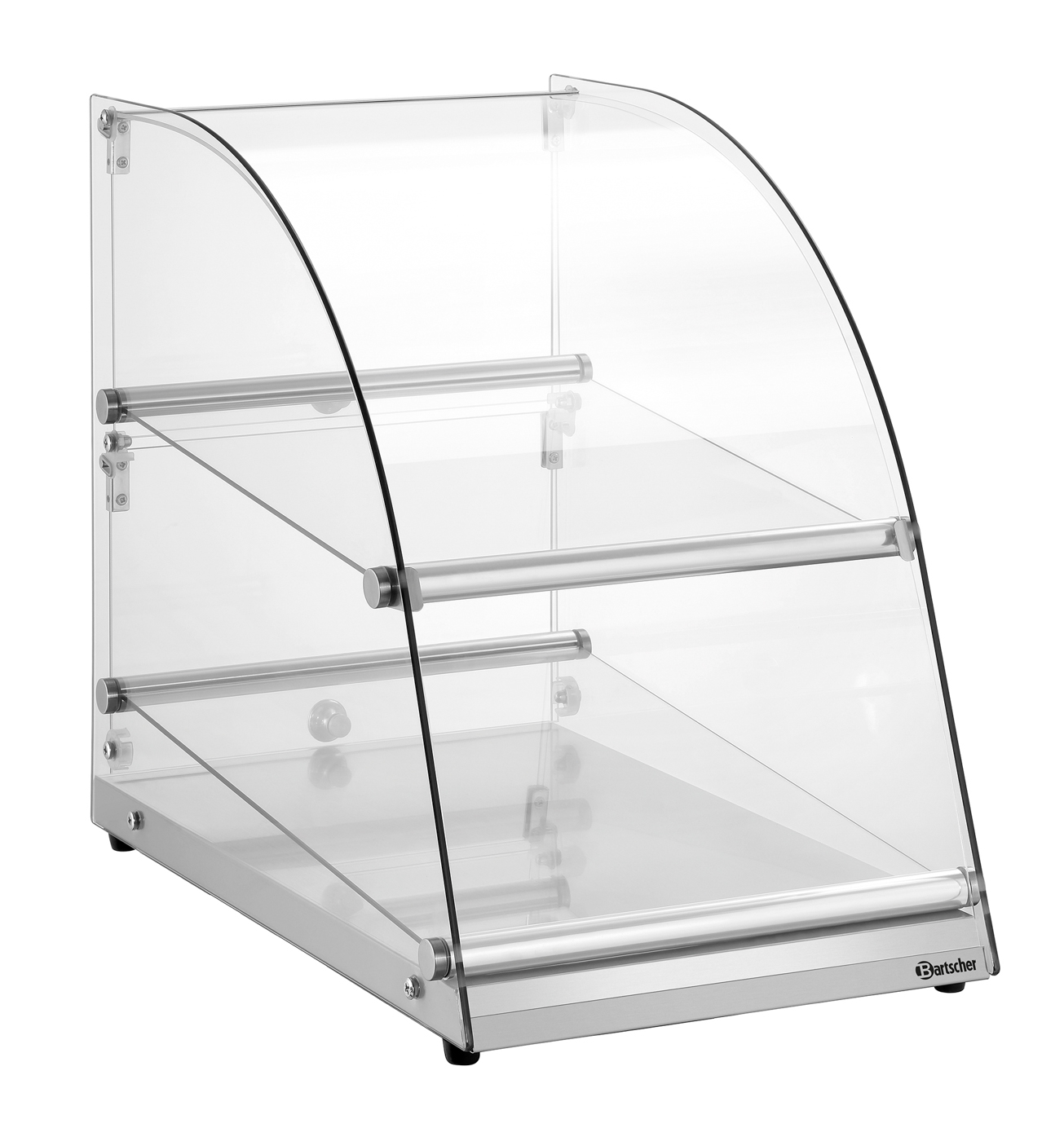 Bartscher Buffetvitrine 70L | Eigenschaften:Einschübe fest montiert | Maße: 36 x 60 x 51,5 cm.Gewicht: 13,2 kg