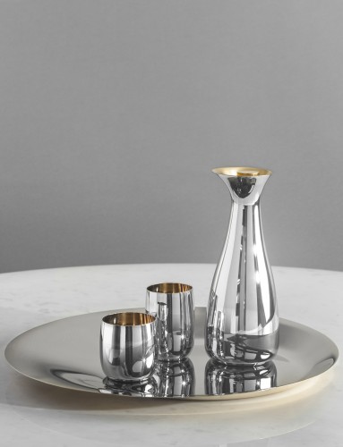 Norman Foster Trinkglas 0.2 l. golden, Maße: 70 x 70 x 100 mm