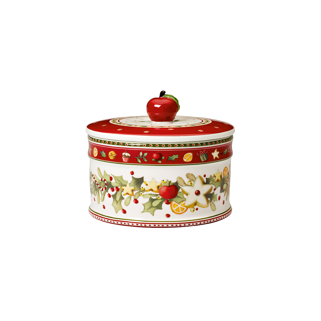 Villeroy und Boch Gebäckdose, mittel - Maße: 14 x 14 x 12,2 cm / Ser.: Winter Bakery Delight