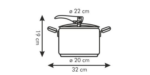 Schnellkochtopf MAGNUM 5,0 l