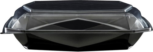 Duni Octaview® L 225 x 225 x 65 mm Schwarz ungeteilt, 100 Stk/Krt (1 x 100 Stk)